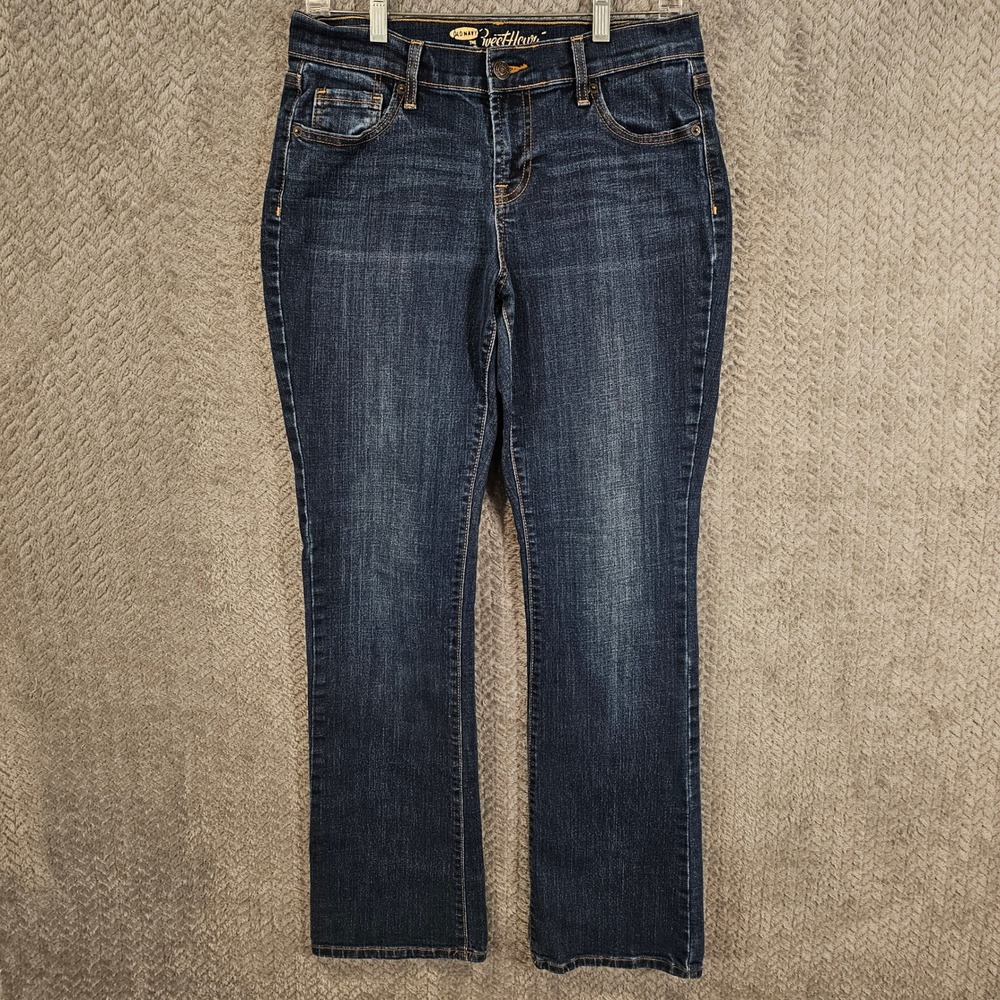 Old Navy Sweetheart Bootcut Jeans‎ Womens 6 Regular Dark Wash Blue Stretch Denim